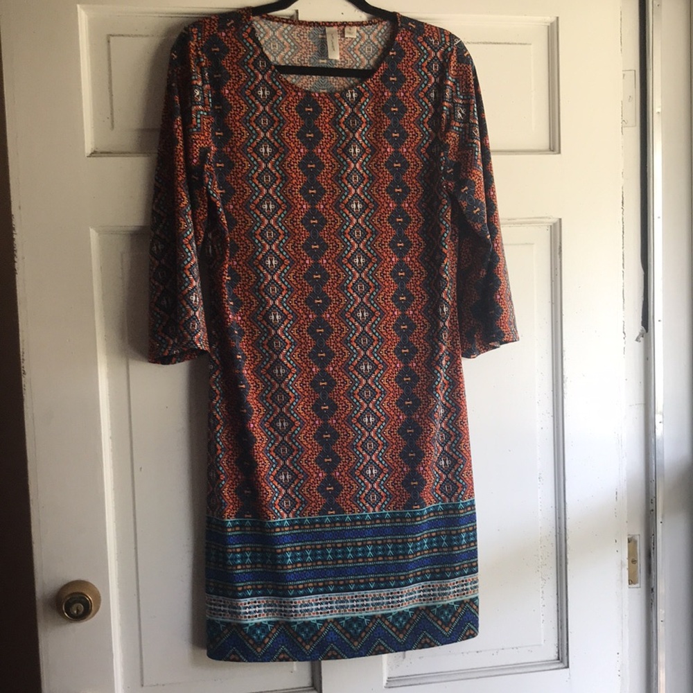 Women’s Multicolor Patterned Dress Size Small - Picture 6 of 10